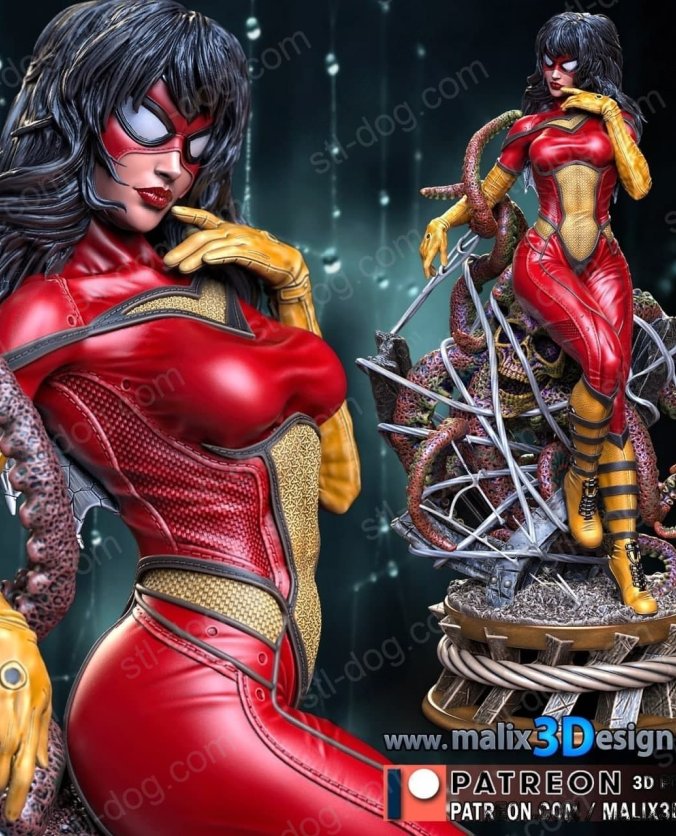 蜘蛛女侠(Spider Woman) 3D打印图纸
